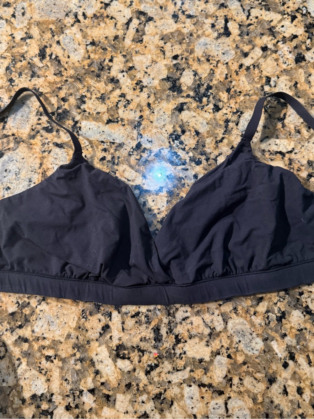 SKIMS Black Wireless Triangle Bralette